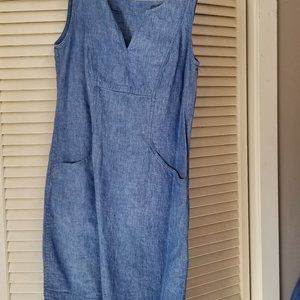 Boden sleeveless linen summer dress - Size 8R